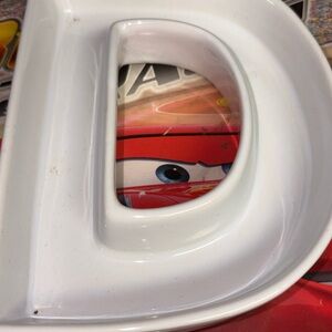 White Ceramic Letter D Candle Holder